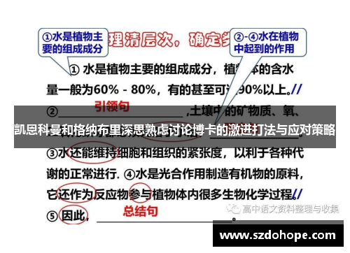 凯恩科曼和格纳布里深思熟虑讨论博卡的激进打法与应对策略